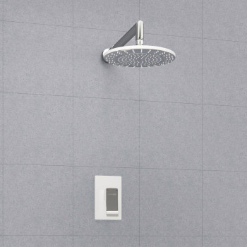 A12667WHITE Встраиваемый комплект для душа с верхней душевой насадкой