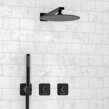 A5251.299.219.258.302.242.217 Встраиваемый комплект для душа с верхней душевой насадкой и лейкой