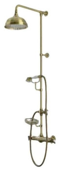 Alpi London Душевая колонна (термостат , верхний/ручной душ) бронза