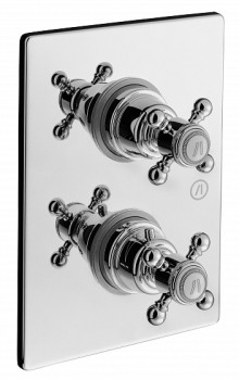 Alpi London LO41163CR Термостат скрытого монтажа с запорно переключающим вентелем хром