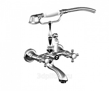 Alpi London LO41600CR Смеситель для ванны двуручковый . хром