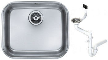 Alv 1042481 Variant 10 Мойка U, 1 чаша, 0,8 мм, SAT, 3½", 480х400х180 мм+сифон 1130550