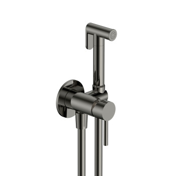 AQM6217GM Siena Готовый комплект гигиенического душа (скрытый монтаж, латунная лейка), Gun metal