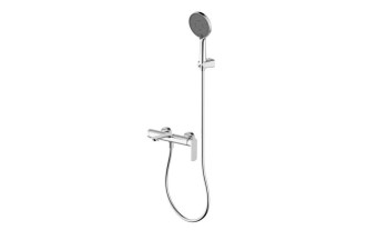 AQM6312CR Monza Смеситель для ванны, с душевым набором, Ø120 мм, 3 режима, Хром