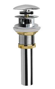 AQM7001-1 Донный клапан PushOpen, с переливом, Хром