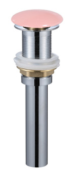 AQM7002-0MP Донный клапан PushOpen, без перелива, керамическая накладка, Розовый матовый