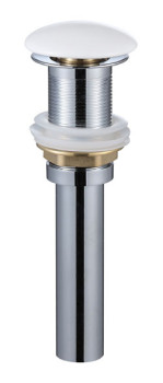 AQM7002-0W Донный клапан PushOpen, без перелива, керамическая накладка, Белый