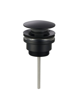 AQM7003MB Донный клапан, PushOpen, Черный матовый