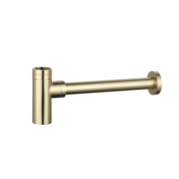 AQM7010BG Сифон для раковины латунный, 1¼", без выпуска, Brushed gold