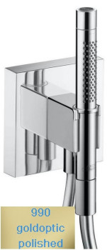 AX 12 626 990 Starck Душевой набор, шланг 1250 мм + шланговое подключение (внеш. монт. часть)