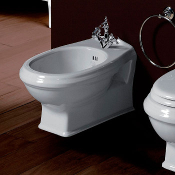 Биде подвесное 37х53см с 1 отв. под смеситель, цвет: белый