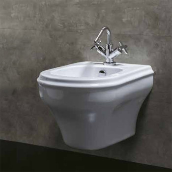 биде подвесное 52х40см, c креплением KIT 2000 CF, цвет: белый