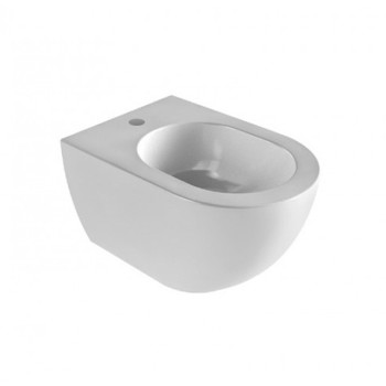 биде подвесное с 1 отв. под смеситель 51,5х36см, цвет: белый