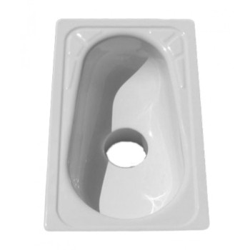 Чаша "Генуя" стальная (без арматуры) с центральным отверстием