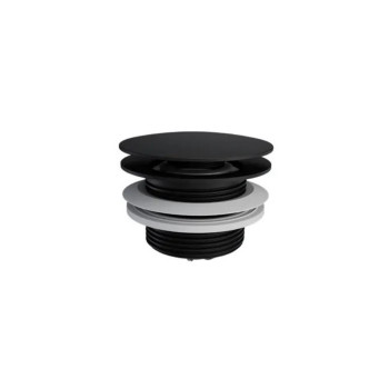 Донный клапан для ванны, клик-клак ARIN.3485.01BL (черный)