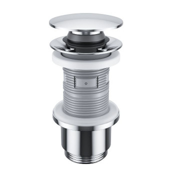 Донный клапан EXCELLENT для умывальника, клик-клак (хром)