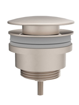 Донный клапан Vitra Syphon A4514934 для раковины с переливом, нажимной, брашированный никель