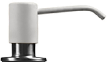 Дозатор GranFest "Круглый" с колбой 250мм, (иней)