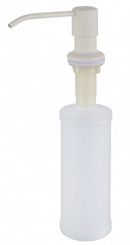 Дозатор "Круглый" GranFest QUARZ с колбой 250мм, арт.Z-5001 белый