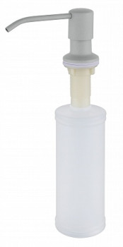 Дозатор "Круглый" GranFest QUARZ с колбой 250мм, арт.Z-5001 серый