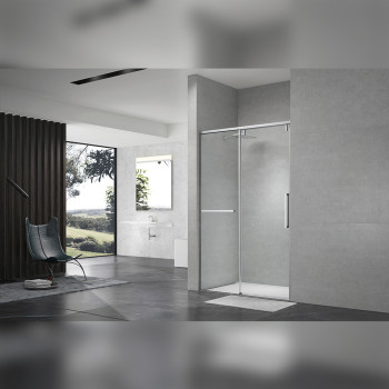 Душевая дверь в нишу Terminus Альба 140х220, хром