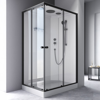 Душевая кабина, прямоугольная, 120x90 см, без гидромассажа