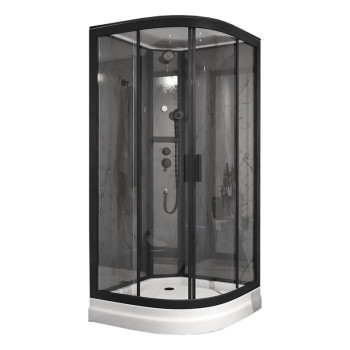 Душевая кабина Timo Premium ILMA Black ILMA901B, 100x100x222