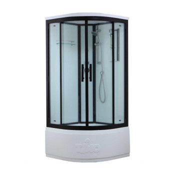 Душевая кабина Timo Standart Black T-6600B, 100x100x220