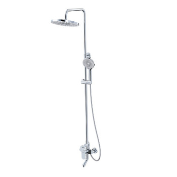 Душевая система AWP Narbus S0262C с тропическим душем и поворотным изливом, хром