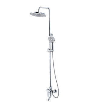 Душевая система AWP Piros S0362C с тропическим душем и поворотным изливом, хром