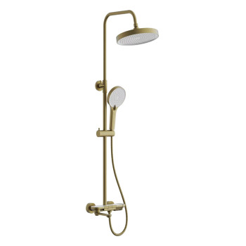 Душевая система BELZ B25713-5, брашированное золото