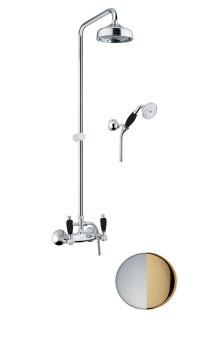 Душевая система Fiore COLONIALE BLACK 22CO0620, хром/золото