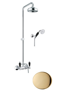 Душевая система Fiore COLONIALE BLACK 22OO0620, золото