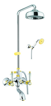 Душевая система Fiore GIOIELLI (SWAROVSKI®) 08CO0615, хром/золото
