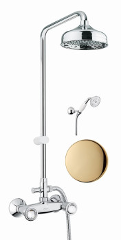 Душевая система Fiore VENERE SKY (SWAROVSKI®) 13OO0620, золото