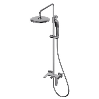 Душевая система OLIVE S VIAR 28511VRGM, оружейная сталь