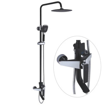 Душевая система Rose R1336H, черный