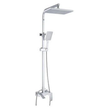 Душевая система Rose R1536F, белый/хром