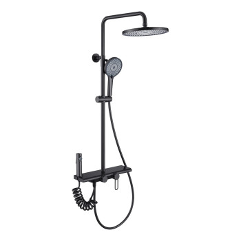 Душевая система с гигиеническим душем Olive s KABRERA 37294KBB, черный