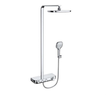 Душевая система с термостатом Bravat Cobble F6389423CP-A1-ENG, хром