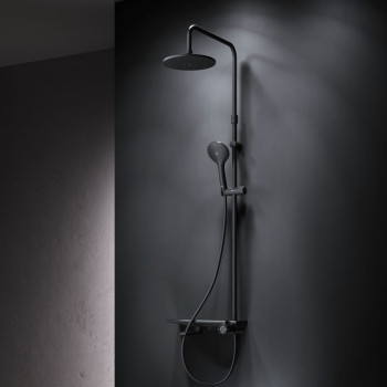 Душевая система с ванно-душевым смесителем-полкой