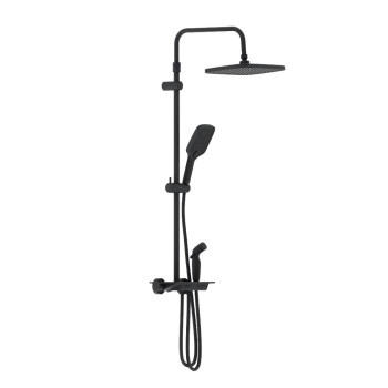 Душевая система с ванно-душевым термостатическим смесителем-полкой и гигиеническим душем