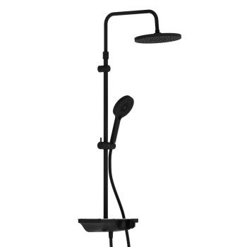 Душевая система с ванно-душевым термостатическим смесителем-полкой