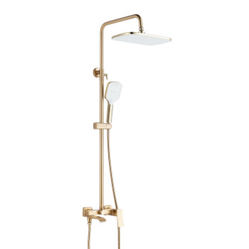 Душевая система Shevanik S4036G, золотой сатин