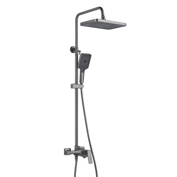 Душевая система Shevanik S4436T, оружейная сталь