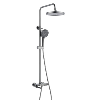 Душевая система Shevanik S4726T, оружейная сталь