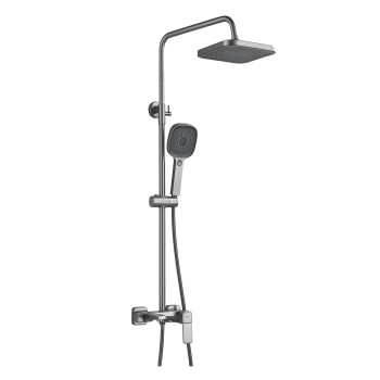 Душевая система Shevanik S9736T, оружейная сталь