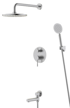 Душевая система скрытого монтажа 7в1 Нерж. сталь , арт. 7in1EK, ESKO (старый арт 7in1BJ)