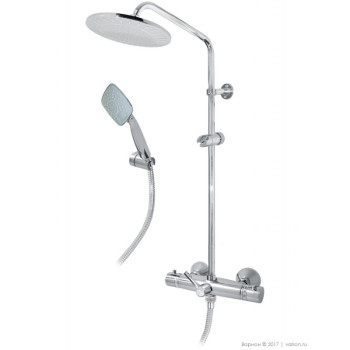 Душевая система ВАРИОН Каскад(1080875)с термостатом,верх.душ с жес.стойк+руч.душ