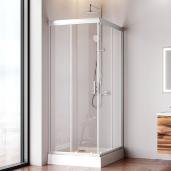 Душевое ограждение 100х80 см,без поддона